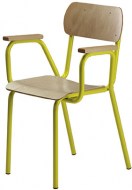 chaises-avec-accoudoir-jaune